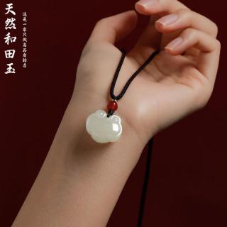 0 成交12件保真天然和田玉弥勒佛吊坠女玉佛头玉坠项链小佛公玉石玉佩